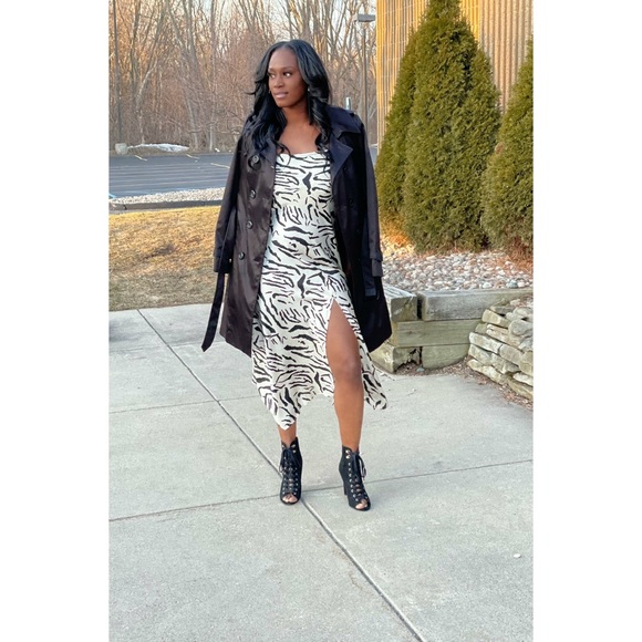 Zebra print slip dress - Picture 2 of 4